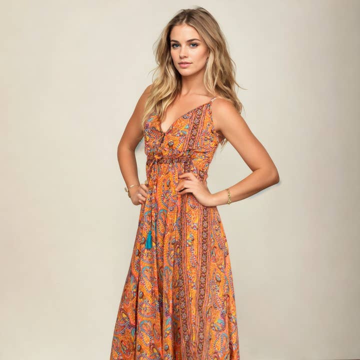 Kimago long silk dress with straps and V-neckline and other Purchase Wholesale la fashion. Free Returns & Net 60 Terms on Zsbt Fashion trending on Zsbt Fashion.